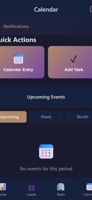 Mobile Calendar